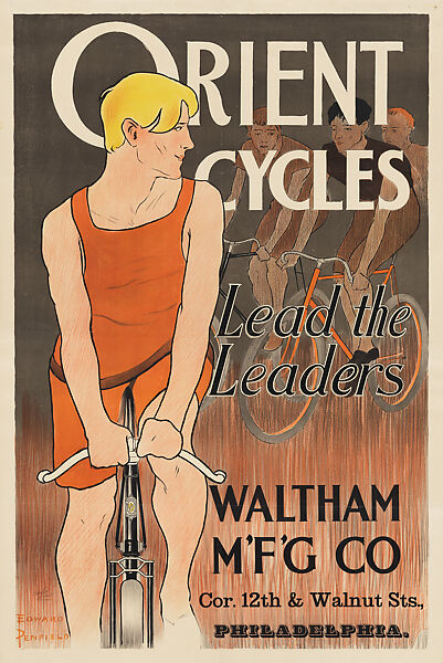 Orient Cycles: Lead the Leaders, Edward Penfield (American, Brooklyn, New York 1866–1925 Beacon, New York), Lithograph 