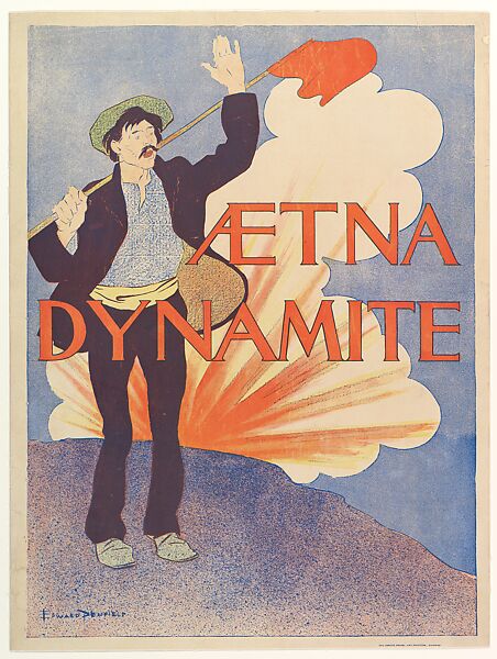 Aetna Dynamite, Edward Penfield (American, Brooklyn, New York 1866–1925 Beacon, New York), Lithograph 