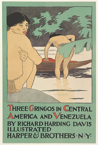 Three Gringos in Central America and Venezuela by Richard Harding Davis, Edward Penfield (American, Brooklyn, New York 1866–1925 Beacon, New York), Relief 