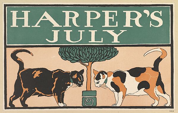 Harper's, July, Edward Penfield (American, Brooklyn, New York 1866–1925 Beacon, New York), Lithograph 