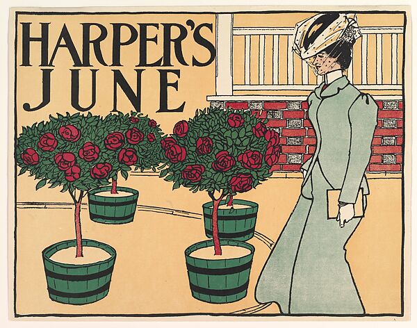 Harper's, June, Edward Penfield (American, Brooklyn, New York 1866–1925 Beacon, New York), Lithograph 