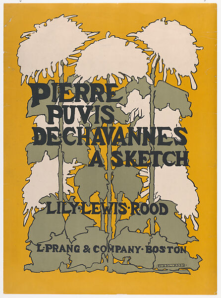 Pierre Puvis de Chavannes: A Sketch, Ethel Reed (American, 1874–after 1900), Lithograph 