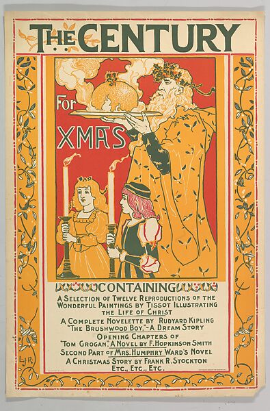 The Century: XMAS, Louis John Rhead (American (born England), Etruria 1857–1926 Amityville, New York), Lithograph 