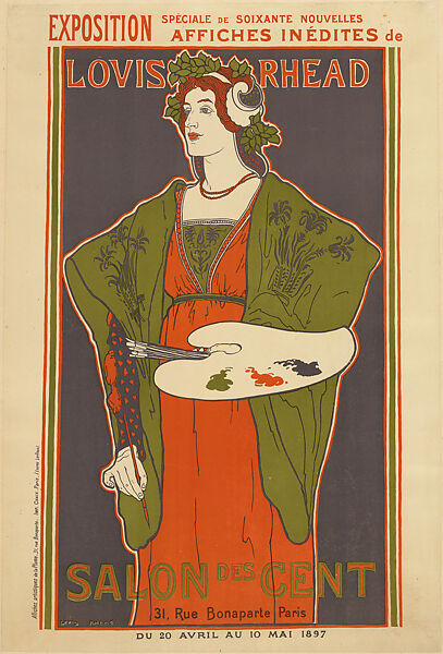 Exposition, Salon des Cent, Louis John Rhead (American (born England), Etruria 1857–1926 Amityville, New York), Lithograph 