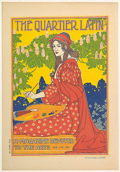 The Quartier Latin, A Magazine Devoted to The Arts, Louis John Rhead (American (born England), Etruria 1857–1926 Amityville, New York), Lithograph 