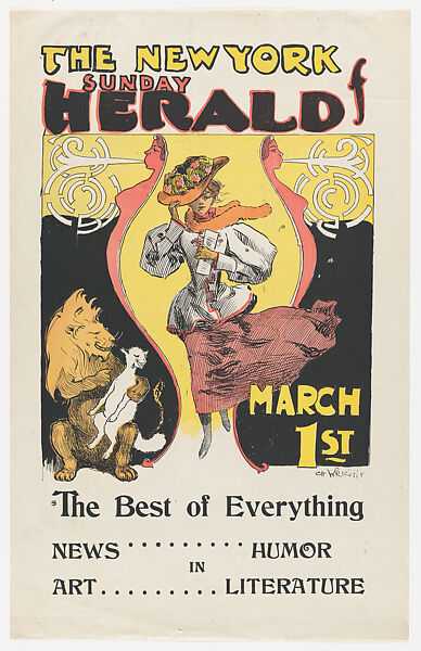 The New York Sunday Herald, Charles Hubbard Wright (American, Knightstown, Indiana 1870–1939), Commercial relief process and letterpress 