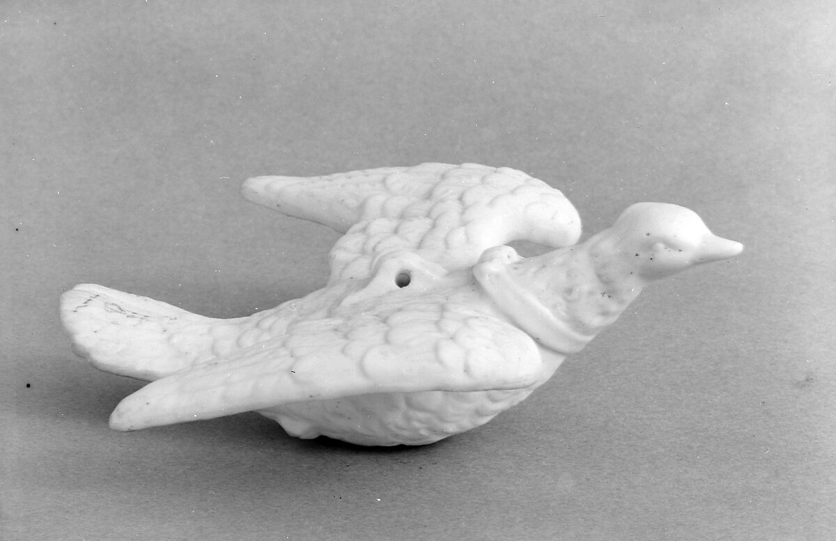 Figure of a Dove, Parian porcelain, American 