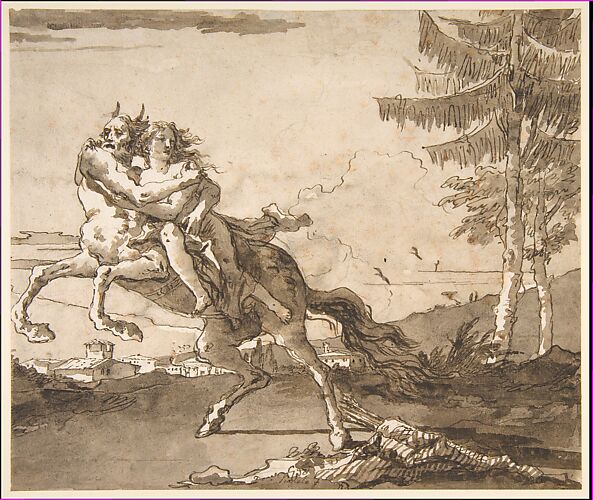 A Centaur Abducting a Nymph