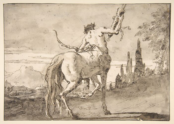Centaur Holding Up a Quiver