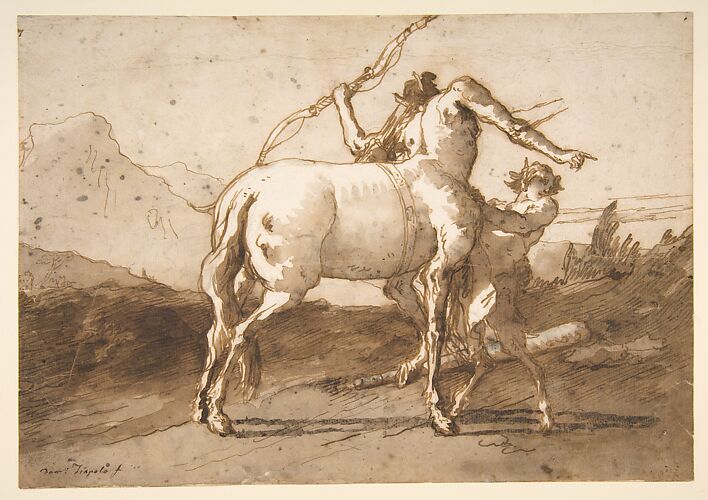 A Centaur and a Satyr