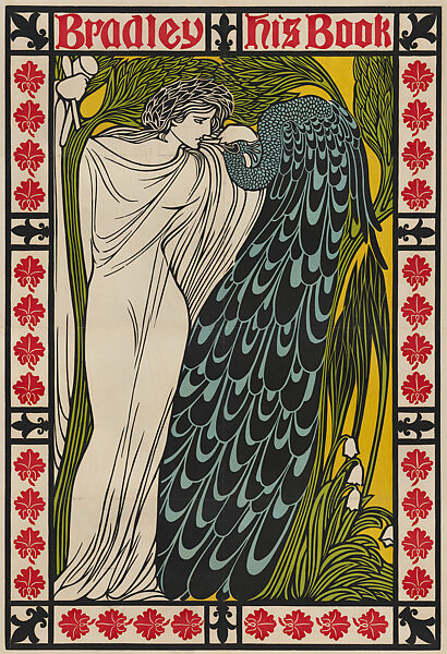 Bradley: His Book (The Kiss), William Henry Bradley (American, Boston, Massachusetts 1868–1962 La Mesa, California), Lithograph and woodcut