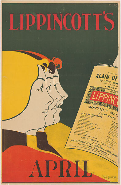 Lippincott's, April, William L. Carqueville (American, Chicago, Illinois 1871–1946), Lithograph 