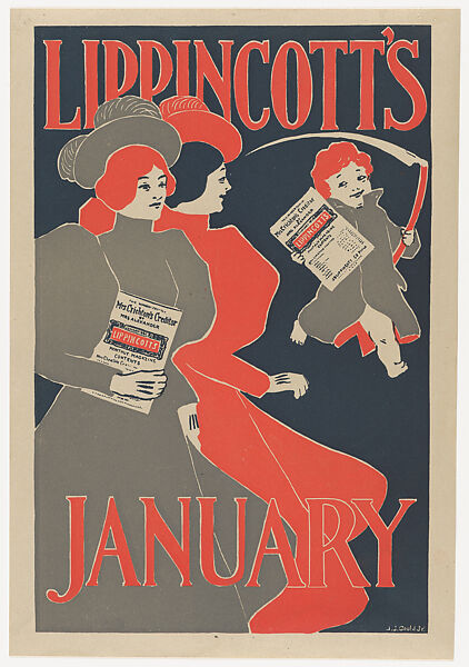 Lippincott's, January, Joseph J. Gould, Jr. (American, 1880–1935), Lithograph 