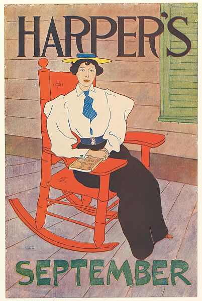 Harper's: September, Edward Penfield (American, Brooklyn, New York 1866–1925 Beacon, New York), Lithograph 