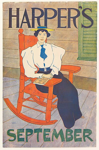 Harper's: September, Edward Penfield (American, Brooklyn, New York 1866–1925 Beacon, New York), Lithograph 