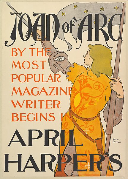 Harper's: Joan of Arc, April, Edward Penfield (American, Brooklyn, New York 1866–1925 Beacon, New York), Lithograph 