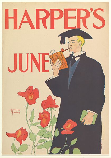 Harper's: June, Edward Penfield (American, Brooklyn, New York 1866–1925 Beacon, New York), Color lithograph 