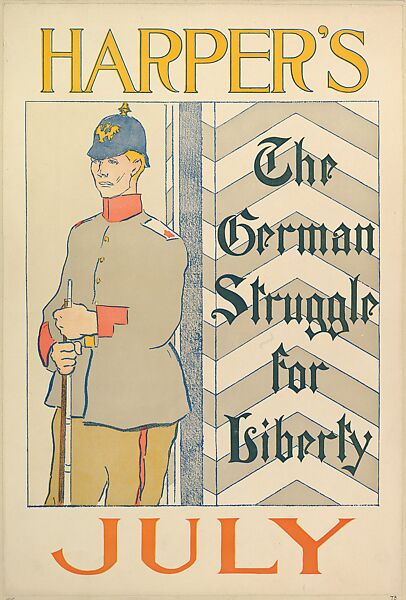 Harper's, The German Struggle for Liberty, July, Edward Penfield (American, Brooklyn, New York 1866–1925 Beacon, New York), Lithograph 