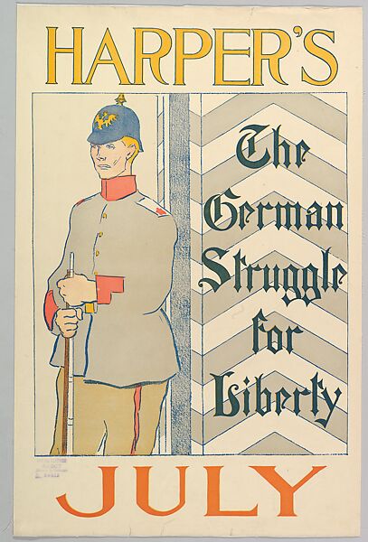 Harper's, The German Struggle for Liberty, July, Edward Penfield (American, Brooklyn, New York 1866–1925 Beacon, New York), Lithograph 