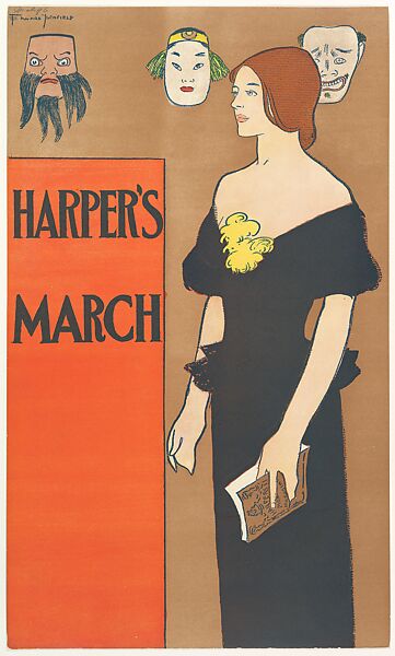 Harper's, March, Edward Penfield (American, Brooklyn, New York 1866–1925 Beacon, New York), Lithograph 