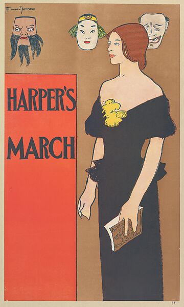 Harper's, March, Edward Penfield (American, Brooklyn, New York 1866–1925 Beacon, New York), Lithograph 