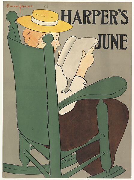 Harper's, June, Edward Penfield (American, Brooklyn, New York 1866–1925 Beacon, New York), Lithograph 