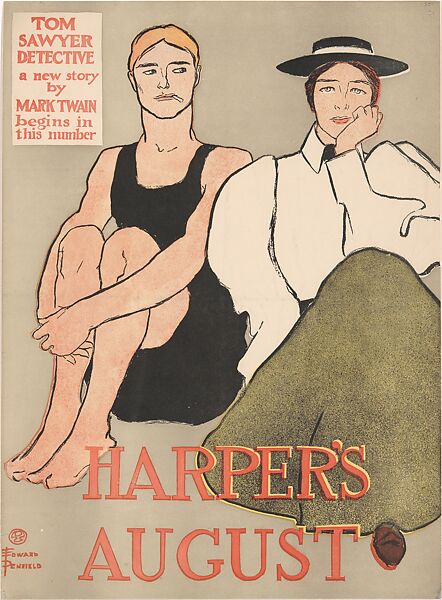 Harper's, August, Edward Penfield (American, Brooklyn, New York 1866–1925 Beacon, New York), Lithograph