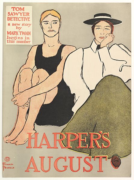 Harper's, August, Edward Penfield (American, Brooklyn, New York 1866–1925 Beacon, New York), Lithograph 