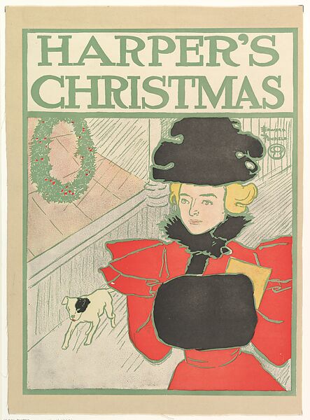 Harper's Christmas, Edward Penfield (American, Brooklyn, New York 1866–1925 Beacon, New York), Lithograph 