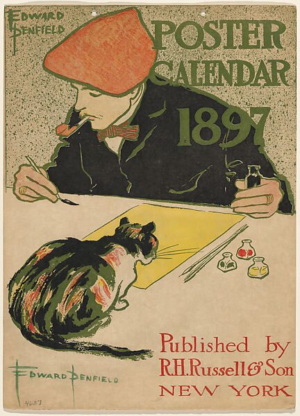 Poster Calendar 1897: Cover, Edward Penfield (American, Brooklyn, New York 1866–1925 Beacon, New York), Lithograph and relief 