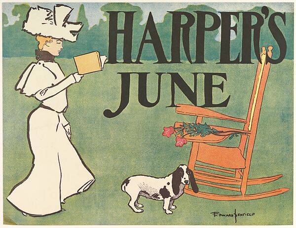 Harper's, June, Edward Penfield (American, Brooklyn, New York 1866–1925 Beacon, New York), Lithograph 