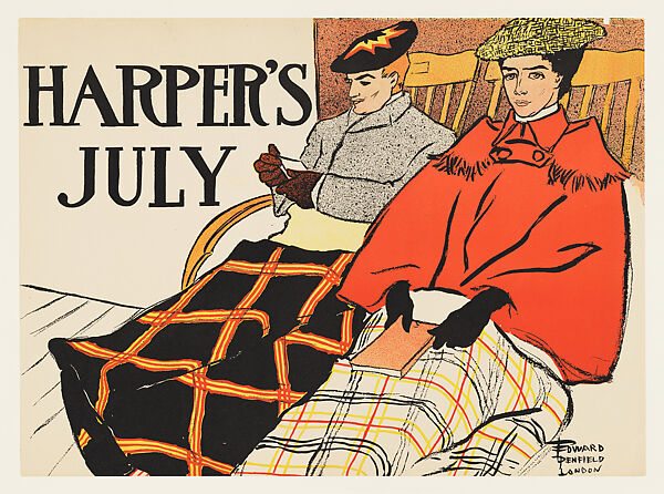 Harper's, July, Edward Penfield (American, Brooklyn, New York 1866–1925 Beacon, New York), Lithograph 