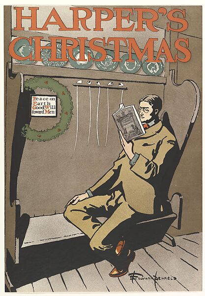 Harper's, Christmas, Edward Penfield (American, Brooklyn, New York 1866–1925 Beacon, New York), Lithograph 