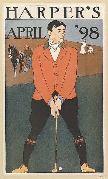 Harper's: April, Edward Penfield (American, Brooklyn, New York 1866–1925 Beacon, New York), Lithograph 