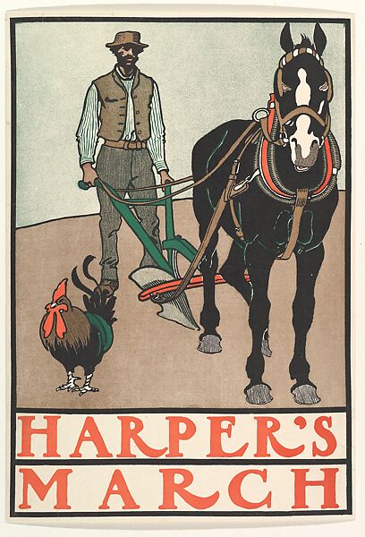 Harper's, March, Edward Penfield (American, Brooklyn, New York 1866–1925 Beacon, New York), Lithograph 