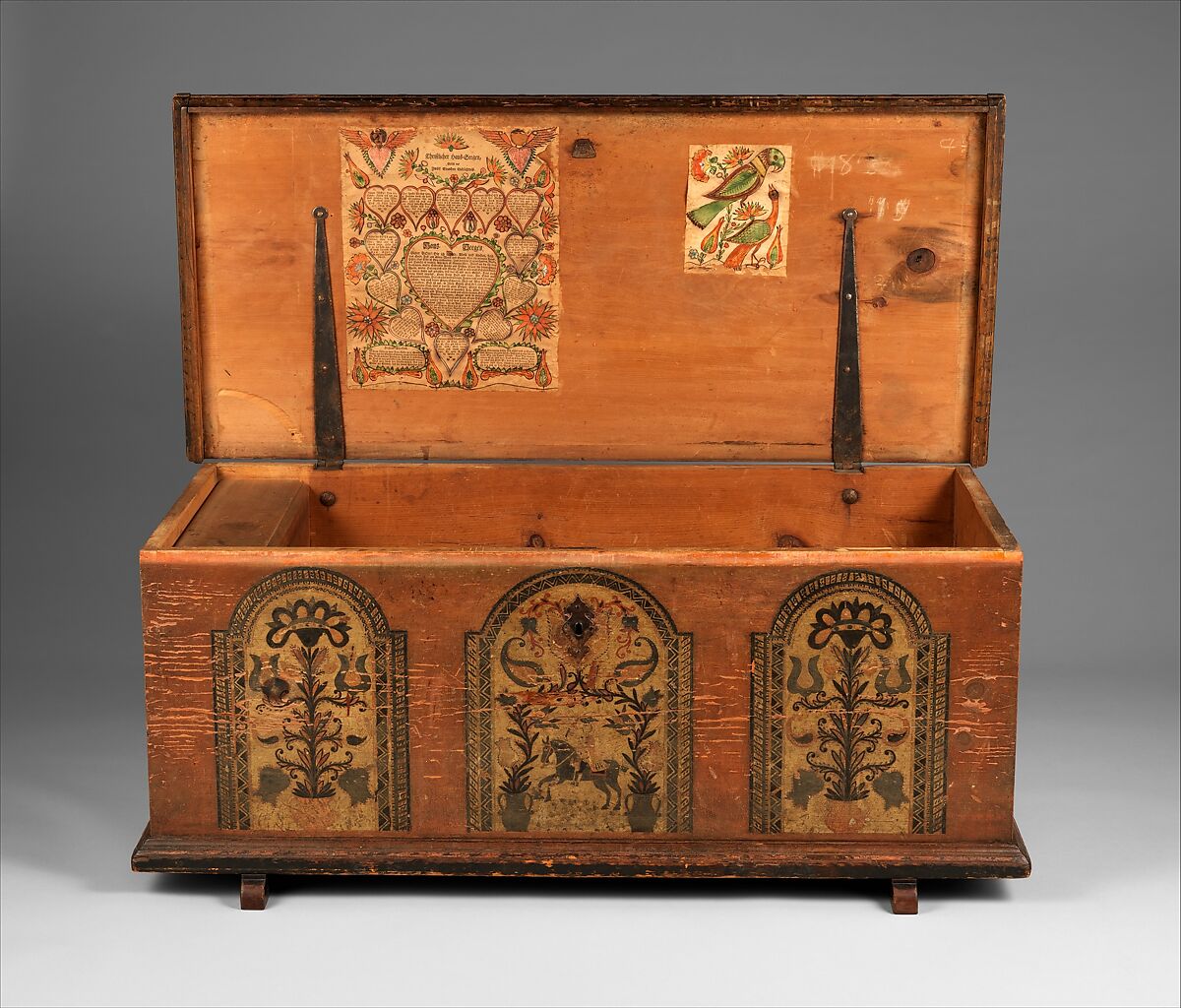 Dower Chest, Yellow pine, American