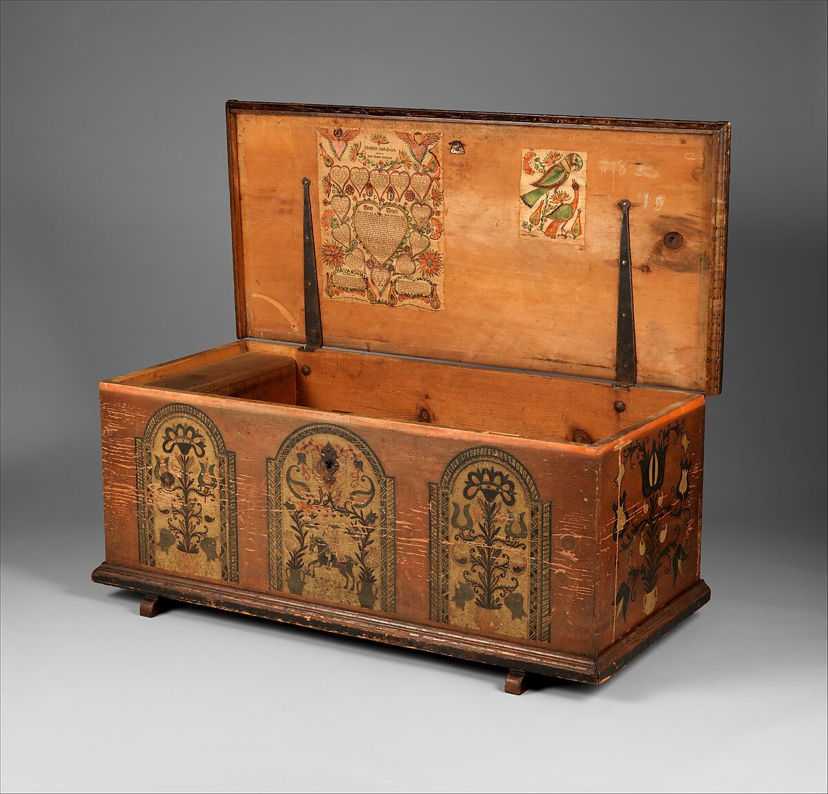 Dower Chest, Yellow pine, American