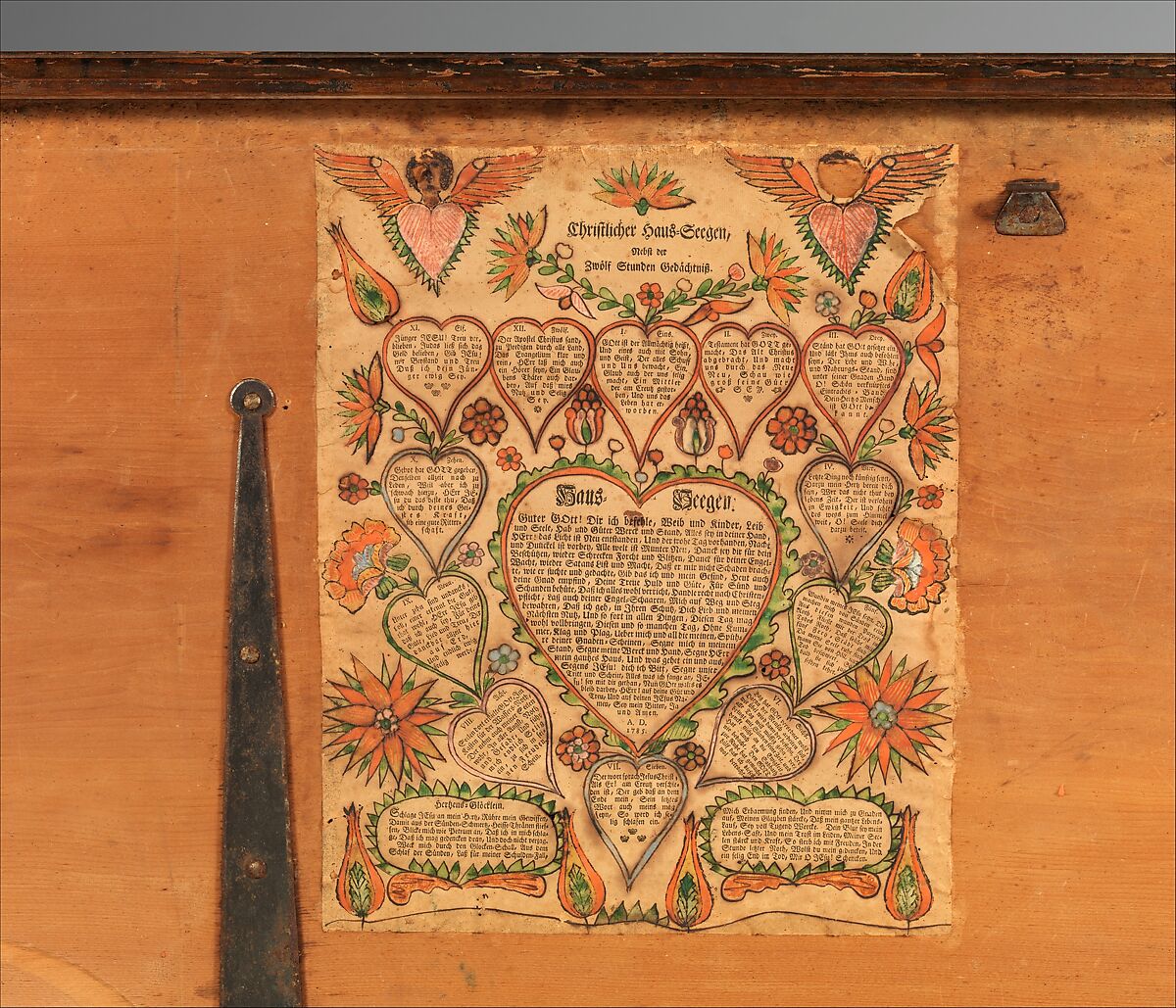 Dower Chest, Yellow pine, American