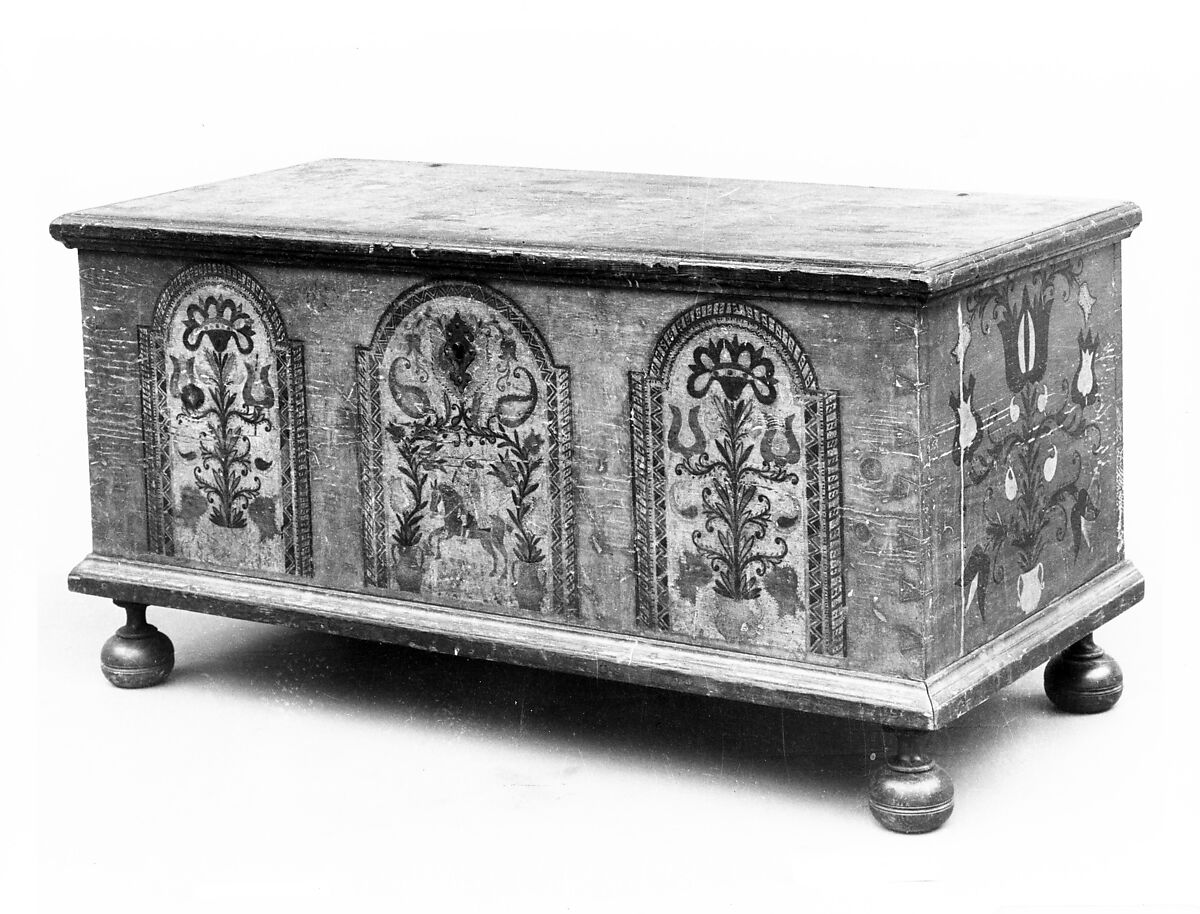 Dower Chest, Yellow pine, American