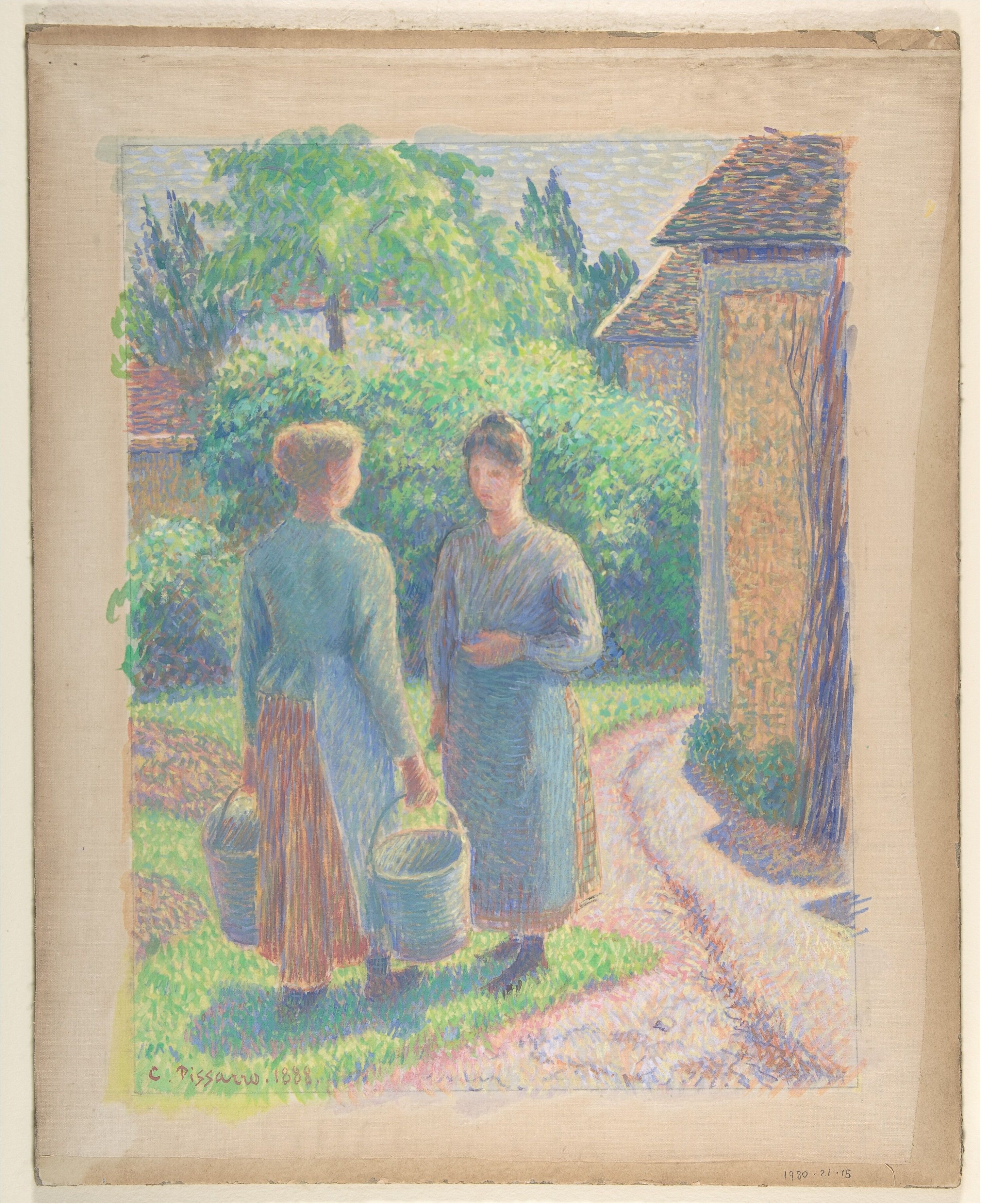 Camille Pissarro - Two Women in a Garden - The Metropolitan Museum