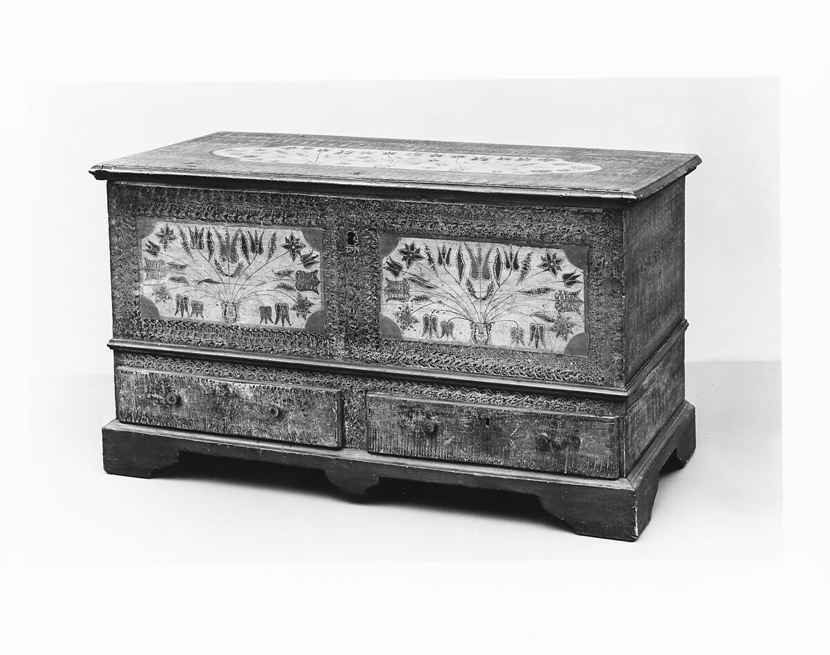 Dower Chest, Poplar, American 