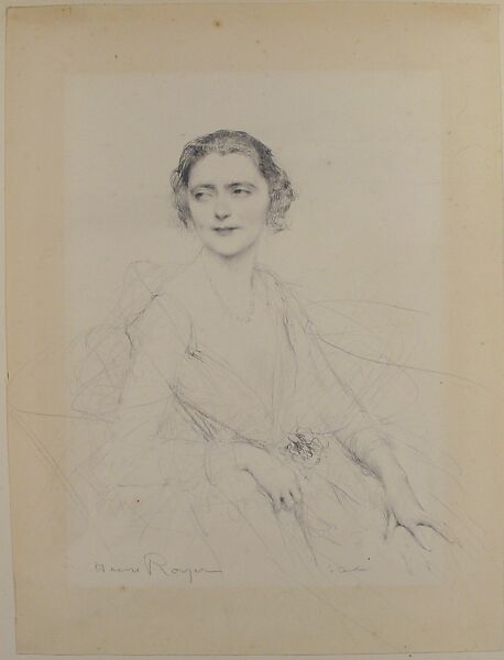 Tête d'expression, Henri-Paul Royer (French, Nancy, 1869–1938), Graphite on paper