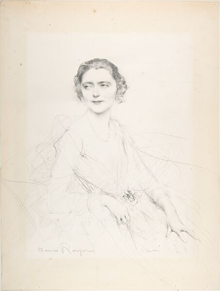 Tête d'expression, Henri-Paul Royer (French, Nancy, 1869–1938), Graphite on paper 