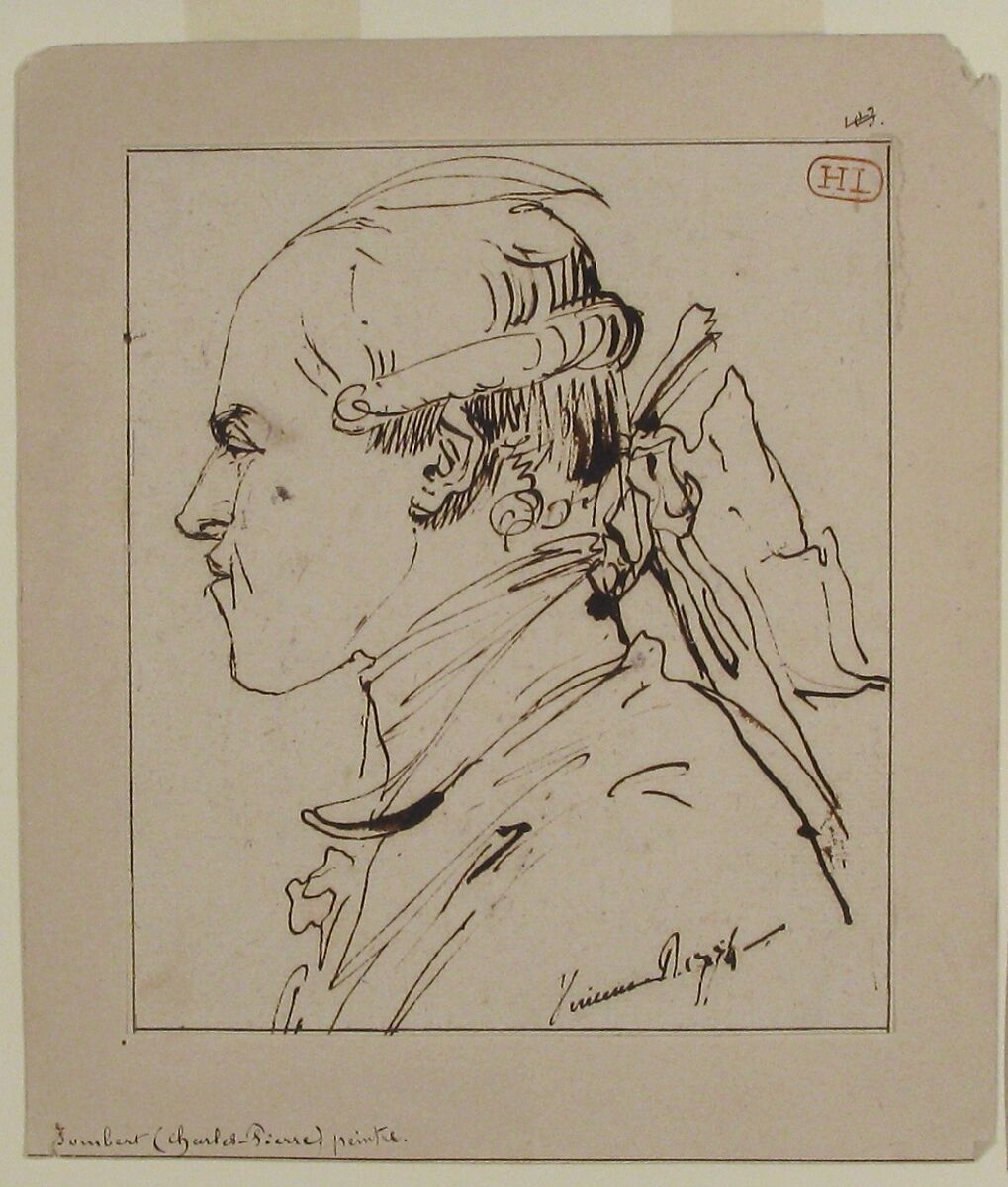 Pierre-Charles Jombert, François André Vincent (French, Paris 1746–1816 Paris), Pen and brown ink