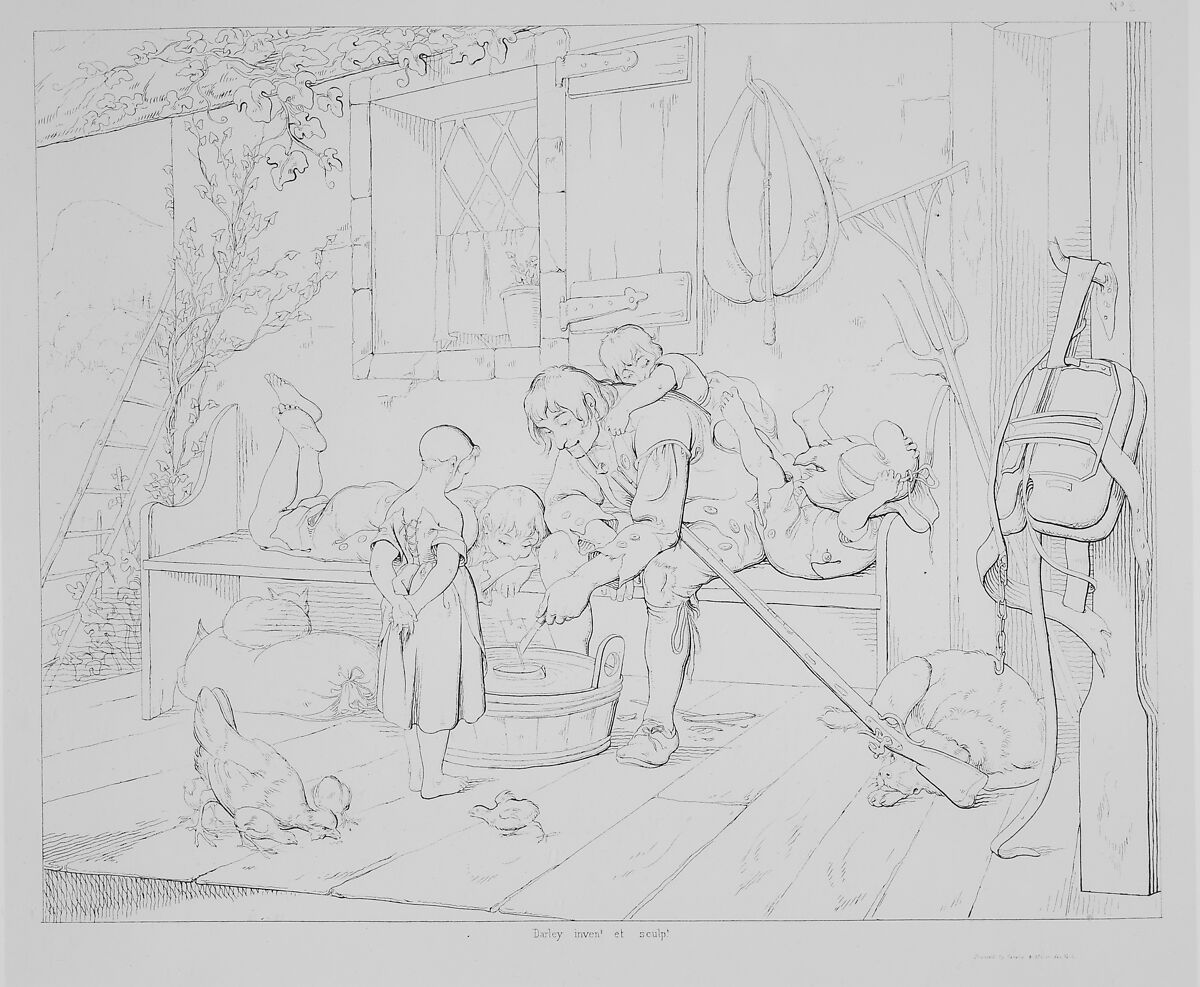 Washington Irving's Illustrations for the Legend of Rip Van Winkle, Designed and Etched by F.O.C. Darley, Felix Octavius Carr Darley (American, Philadelphia, Pennsylvania 1822–1888 Claymont, Delaware), Lithographs (called etching on stone)