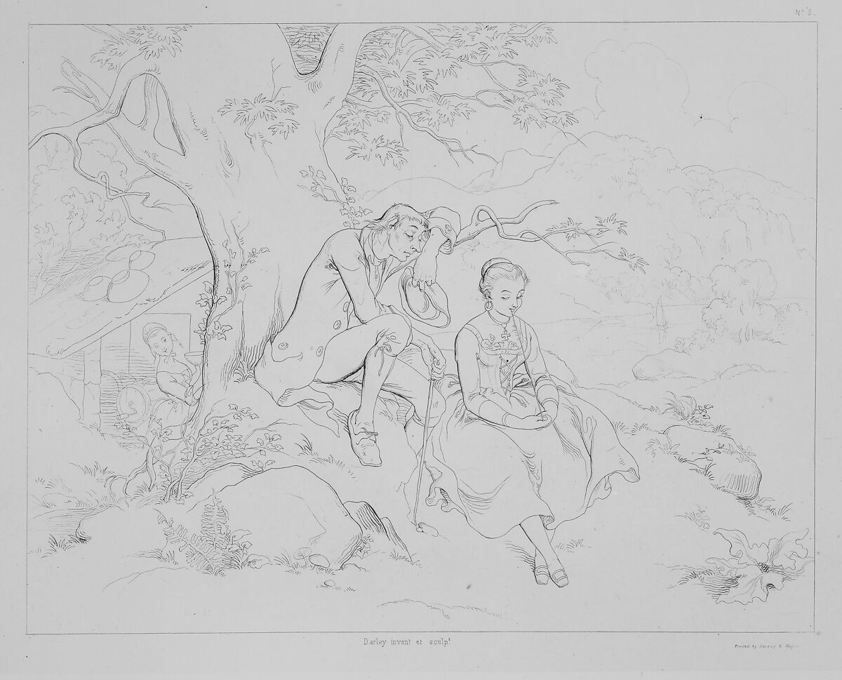 Washington Irving's Illustrations of the Legend of Sleepy Hollow, Designed and Etched by F.O.C. Darley for the Members of the American Art Union, 1850, Felix Octavius Carr Darley (American, Philadelphia, Pennsylvania 1822–1888 Claymont, Delaware), Lithographs (called etching on stone)