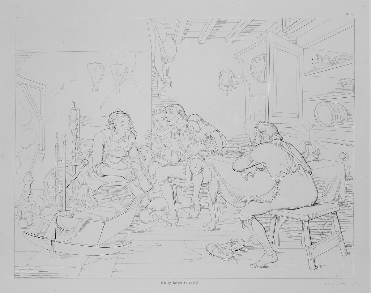 Washington Irving's Illustrations of the Legend of Sleepy Hollow, Designed and Etched by F.O.C. Darley for the Members of the American Art Union, 1850, Felix Octavius Carr Darley (American, Philadelphia, Pennsylvania 1822–1888 Claymont, Delaware), Lithographs (called etching on stone)