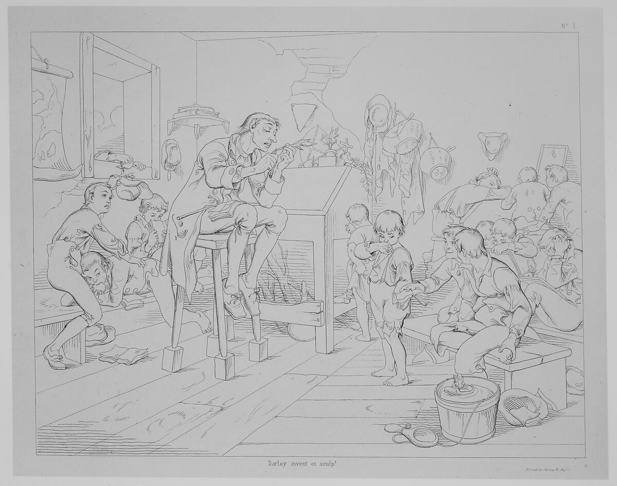 Washington Irving's Illustrations of the Legend of Sleepy Hollow, Designed and Etched by F.O.C. Darley for the Members of the American Art Union, 1850, Felix Octavius Carr Darley (American, Philadelphia, Pennsylvania 1822–1888 Claymont, Delaware), Lithographs (called etching on stone)