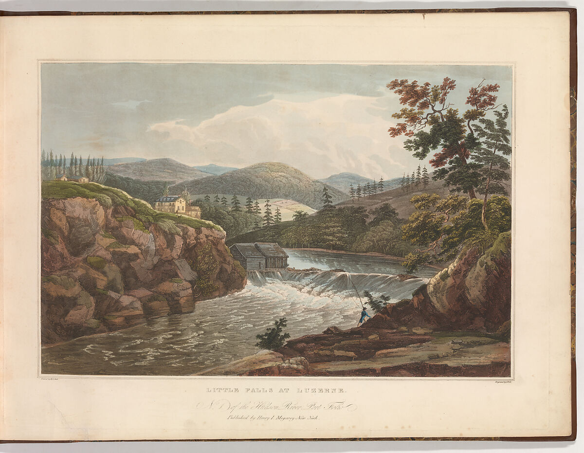 The Hudson River Portfolio, After William Guy Wall (Irish, Dublin 1792–after 1864 Ireland (active America)), Aquatint printed in color with hand-coloring; first and second states