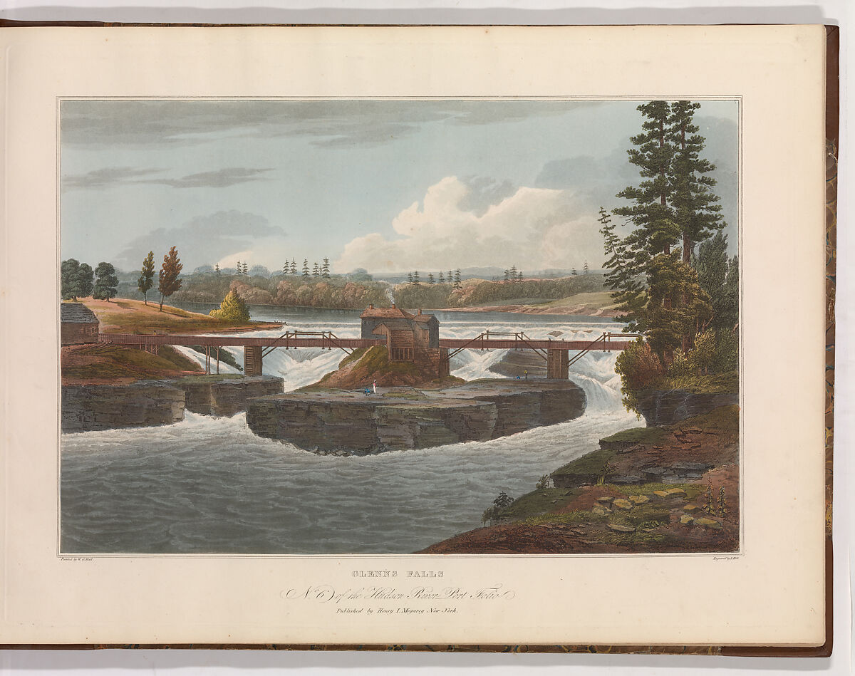 The Hudson River Portfolio, After William Guy Wall (Irish, Dublin 1792–after 1864 Ireland (active America)), Aquatint printed in color with hand-coloring; first and second states